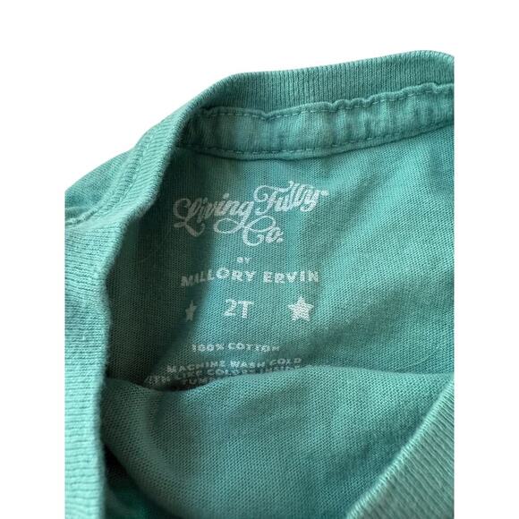 Living Fully Co Baby Blue Wild About You Crewneck Sweatshirt Size 2T - Picture 3 of 3